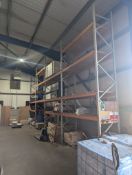 4 BAYS OF INDUSTRIAL RACKING - 5M HIGH - 2.7M BETWEEN LEGS