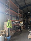4 BAYS OF INDUSTRIAL RACKING - 5M HIGH - 2.7M BETWEEN LEGS