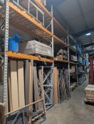 12 BAYS OF INDUSTRIAL RACKING - 5M HIGH - 2.7M BETWEEN LEGS