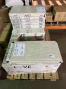 TRADE PALLET TO CONTAIN 21x BRAND NEW PACKS OF LOVE CERAMIC TILES IN 2 DESIGNS