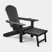 Boxed Westport Black Adirondack Chair (LOC: SR5(1.2)-SK37)