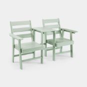 Boxed Adirondack Jack & Gill Love Seat -2 Seater - Green (LOC: SR5(1.2)-SK41)