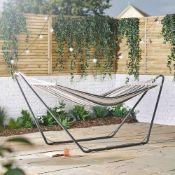 Boxed Hammock with Metal Frame - Beige (LOC: SR5(1.2)-SK24)