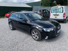 KJ18 BTO AUDI A3 SPORT TFSI 2 X KEYS LOGBOOK ALLOY WHEELS CENTRAL LOCKING ELECTRIC WINDOWS 153,604