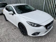 SN14 JRX, MAZDA 3 SPORT NAV D, 2 X KEYS. LOGBOOK, 109,610 MILES, 6 SPEED