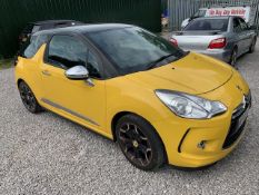BT63 CUK, CITROEN DS3 DSPORT + THP, 1 X KEY, LOGBOOK, 95,876 MILES, 6 SPEED
