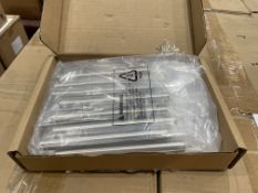 16 X BRAND NEW PACKS OF 10 EURO BAR CABINET HANDLES 5.38 INCHES SATIN NICKEL (LOC: 22.10-AA257)