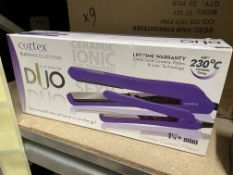 2 X BRAND NEW CORTEX INTERNATIONAL PLATINUM COLLECTION DUO FLAT IRON SET, 100% SOLID CERAMIC