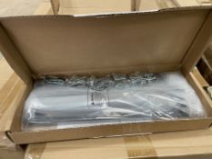 15 X BRAND NEW PACKS OF 10 EURO BAR CABINET HANDLES FLAT BLACK 15 INCH (LOC: 20.6-AA523)