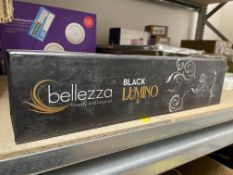 2 X BRAND NEW BELLEZZA BEAUTY AND BEYOND BLACK LUMINO 1 1/4 INCH STARIGHTENERS (LOC: S/R-BB1516)