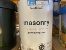 BRAND NEW 5L MASONARY ALL WEATHER PROTECTION PAINT MIXING BASE (LOC: R34.3-B836)