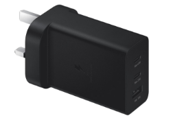 Boxed Samsung 65W Trio Universal Power Adapter Black, Enjoy having 3 devices charging at the same