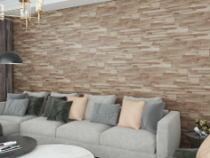 4 X BRAND NEW Interbuild Acacia Solid Wood Wall Panels 1219 x 152 x 10 mm, 5-Pack, Organic White RRP