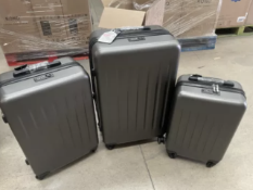 BRAND NEW SET OF 3 KONO PREMIUM LUGGAGE SET INCLUDING 28 INCH, 20 INCH AND 24 INCH LUGGAGE BAGS IN