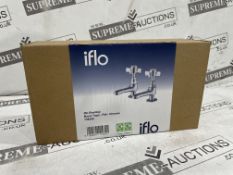 4 X BRAND NEW SETS OF iflo Bramley Basin Taps Pair - Chrome RRP £70 EACH. Our contemporary basin