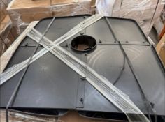 PALLET TO CONTAIN 16 X BRAND NEW BLACK SQUARE PARASOL BASE TO FILL, (LOC: 18.17-PL3)