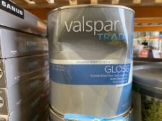2 X VALSPAR TRADE, INTERIOR WOOD AND METAL GLOSS, BASE C (LOC: R34.1-B798)