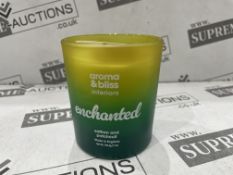 12 X BRAND NEW PECKSNIFFS ENGLAND 198.4G LUXURY AROMA AND BLISS ENCHANTED SAFFRON AND PATCHOULLI