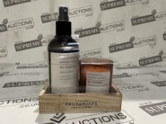 10 X BRAND NEW PECKSNIFFS ENGLAND WOODEN DUO CADDY GIFT SETS INCLUDING AROMA THERAPY RE-COVERY
