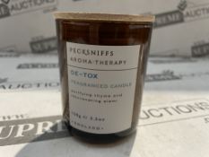 10 X BRAND NEW PECKSNIFFS ENGLAND AROMATHERAPY DE-TOX FRAGRANCED CANDLES 100G. PURIFYING THYME AND