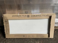 PALLET TO CONTAIN 40 X BRAND NEW PACKS OF JOHNSONS TILES 600 X 300MM BIANCO WHITE MARBLE EFFECT