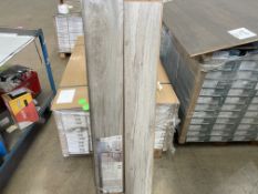 10 X BRAND NEW PACKS OF EUROHOME GREY OAK LUXURY FLOORING. EACH PACK HAS A TOTAL COVERAGE OF 2.22M2.