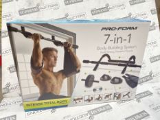 8 X BRAND NEW PRO FORM 7 IN 1 BODY BUILDING SYSTEMS (LOC: 48.6-AA7864)