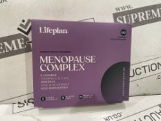 60 X BRAND NEW LIFEPLAN 60 CAPSULE FOOD SUPPLEMENT MENOPAUSE COMPLEX B VITAMINS, VITAMINS C,D,E