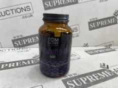 40 X BRAND NEW TOM OLIVER 60 CAPSULE JARS OF COENZYME Q-10 FOOD SUPPLEMENT BB MARCH 2027 (LOC: 7.2-
