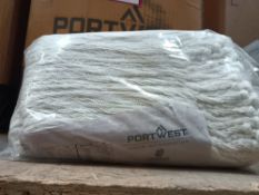 150X PAIRS OF PORTWEST A030 STRING KNIT LINER GLOVE (WHITE, M/8) IS A LIGHTWEIGHT HAND PROTECTION