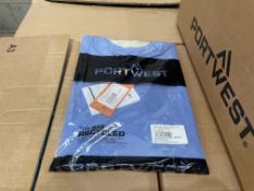 30 X BRAND NEW PORTWEST HAMILTON BLUE ANTISTATIC T SHIRTS (SIZES MAY VARY) (LOC: 41.17-AA6552)