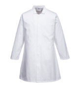 Box to contain 24 x Brand New Portwest Workwear Mens Food Coat 2202, Size XL, The Portwest 2202