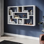 Boxed 76*9*48cm, Wall-Mounted Storage Shelf - MDF/Chipboard Material, Space-Saving Hanging