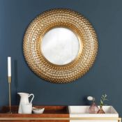 Boxed Sarafina Aluminum Circle Wall Mirror (LOC: SR6(7.1)-WO304)