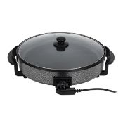 Boxed GEEPAS Multicooker 6L | Electric Frying Pan with Lid & Adjustable Temperature Control | Non-