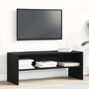 Boxed Alixa Unfinished TV Stand for TVs up to 48" Black (LOC: SR6(7.4)-WO359)