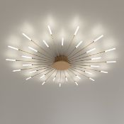 Boxed Decoda Modern LED Flower Shape Ceiling Lights Flush Mount Chandelier (LOC: SR6(7.3)-WO340)