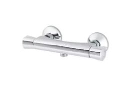Boxed Rize Exposed Single Outlet Thermostatic Silver Mixer Shower Valve (LOC: SR1.1.2-AK146)