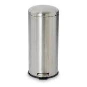 Cooke & Lewis Gerra Standard Stainless steel effect Metal Pedal Bin - 30L (LOC: SR1.1.2-LE175)