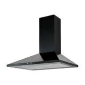 CHB60 Steel Chimney Cooker hood (W)60cm - Black (LOC: SR4-LE897)