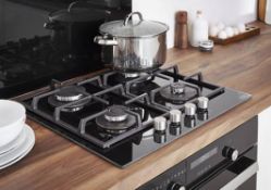 Cooke & Lewis CLGOGUIT4 59.3cm Gas Hob - Black (LOC: SR4-LE889)
