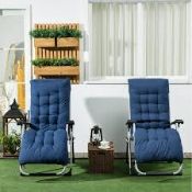 Boxed Outsunny 2 Piece Reclining Sun Lounge (LOC: SR7Left-FP158)