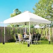 Boxed 3x3 m Pop Up Gazebo w/ Wheels, One-Touch Party Tent (LOC: SR7Left-FP175)