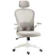 Boxed Vinsetto Multi-Adjustable Office Chair, with Lumbar Support, Headrest and Mesh Back (LOC: