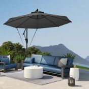 Boxed Outsunny 3(m) Garden Cantilever Parasol (LOC: SR7Left-FP152)
