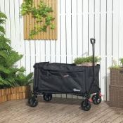 Boxed Folding Trolley on Wheels Garden Cart (LOC: SR7Left-FP197)