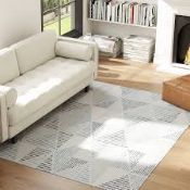 Boxed Non-Slip Large Rug for Living Room 230 x 160 cm Multi-Coloured (LOC: SR7Left-FP196)