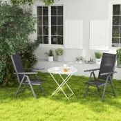 Boxed Outsunny Folding Garden Chair Set of 2 (LOC: SR7Left-FP182)