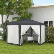 Boxed Hexagon Netting Gazebo Party Tent for Activities (LOC: SR7Left-FP176)