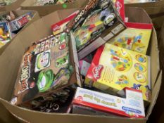 BOX PALLET FULL OF ASSORTED BRANDED TOYS IN VARIOUS BRANDS DESIGNS AND SIZES (HUGE RETAIL PALLET) (
